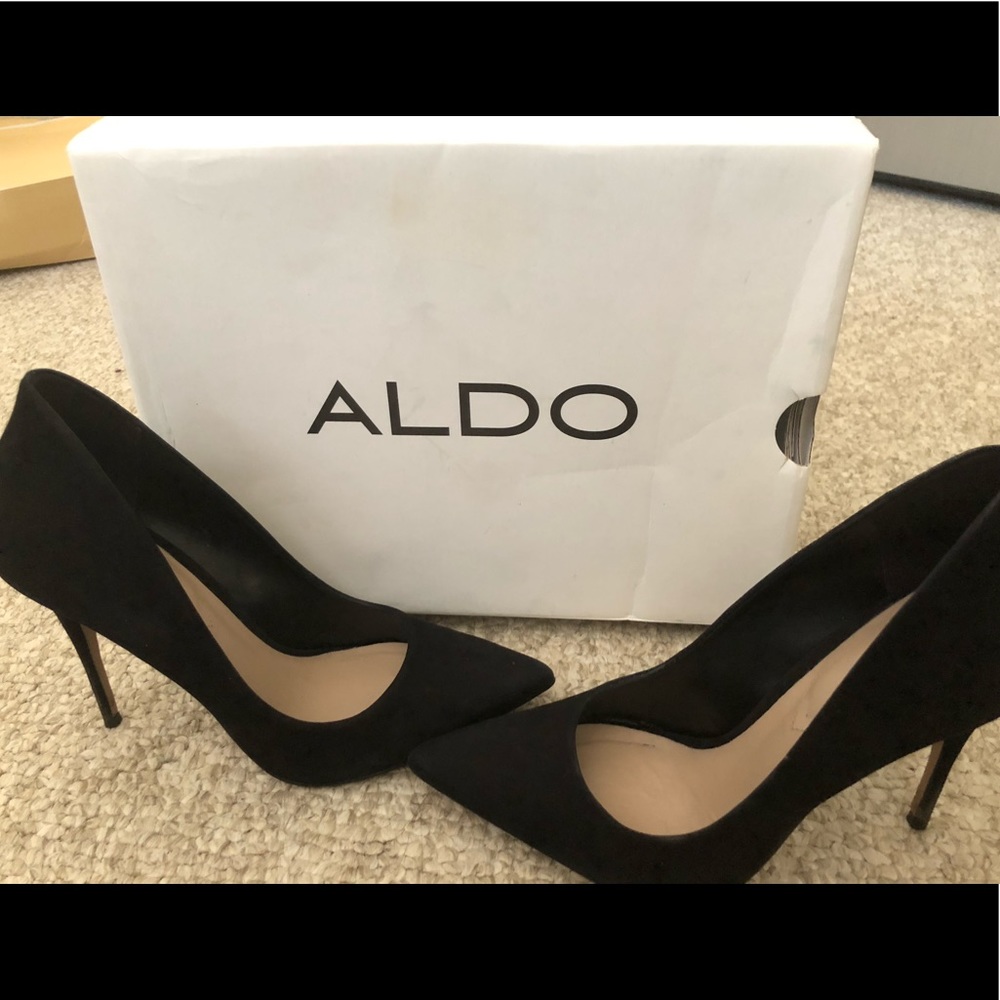 Black Aldo Heels